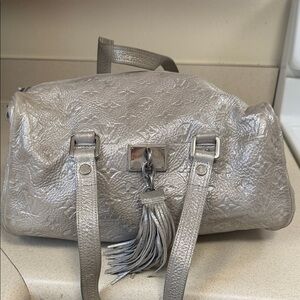 Louis Vuitton Metallic Silver Satchel
